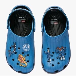 Crocs Marvel Fantastic 4 Classic Clog Blue White Black Men's Size